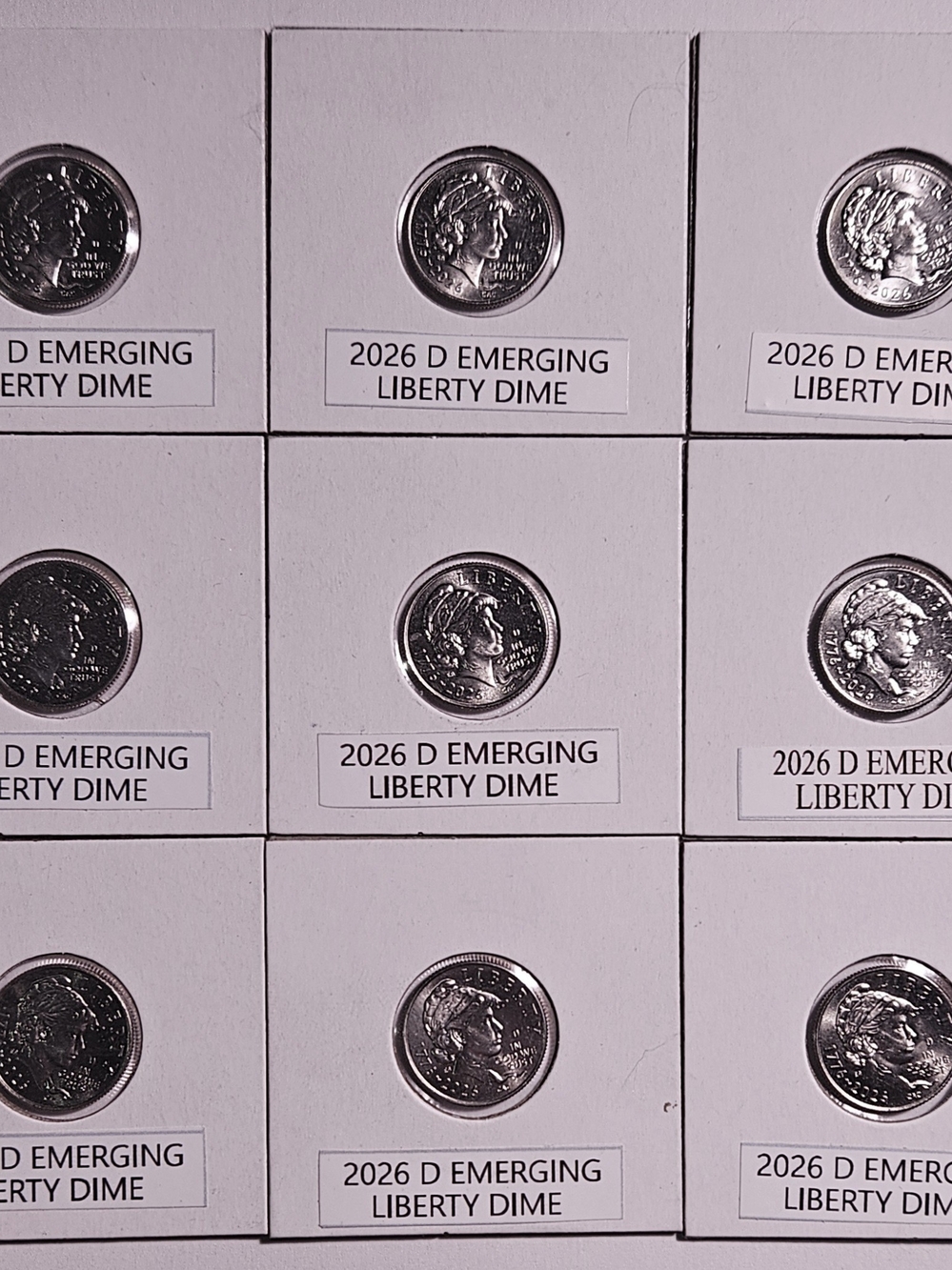 9 - Emerging Liberty Dimes 2026 Uncirculated.